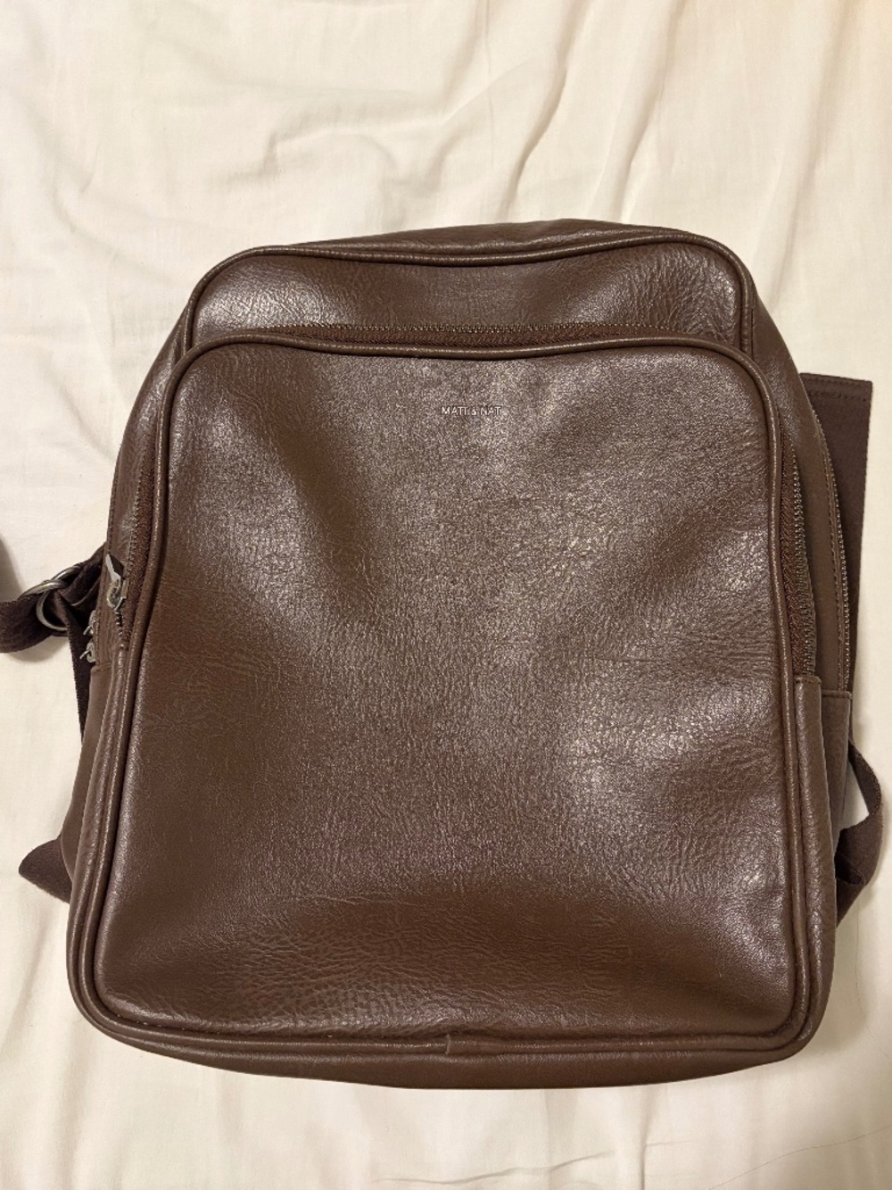 Matt & Nat Brown Vegan Leather Backpack